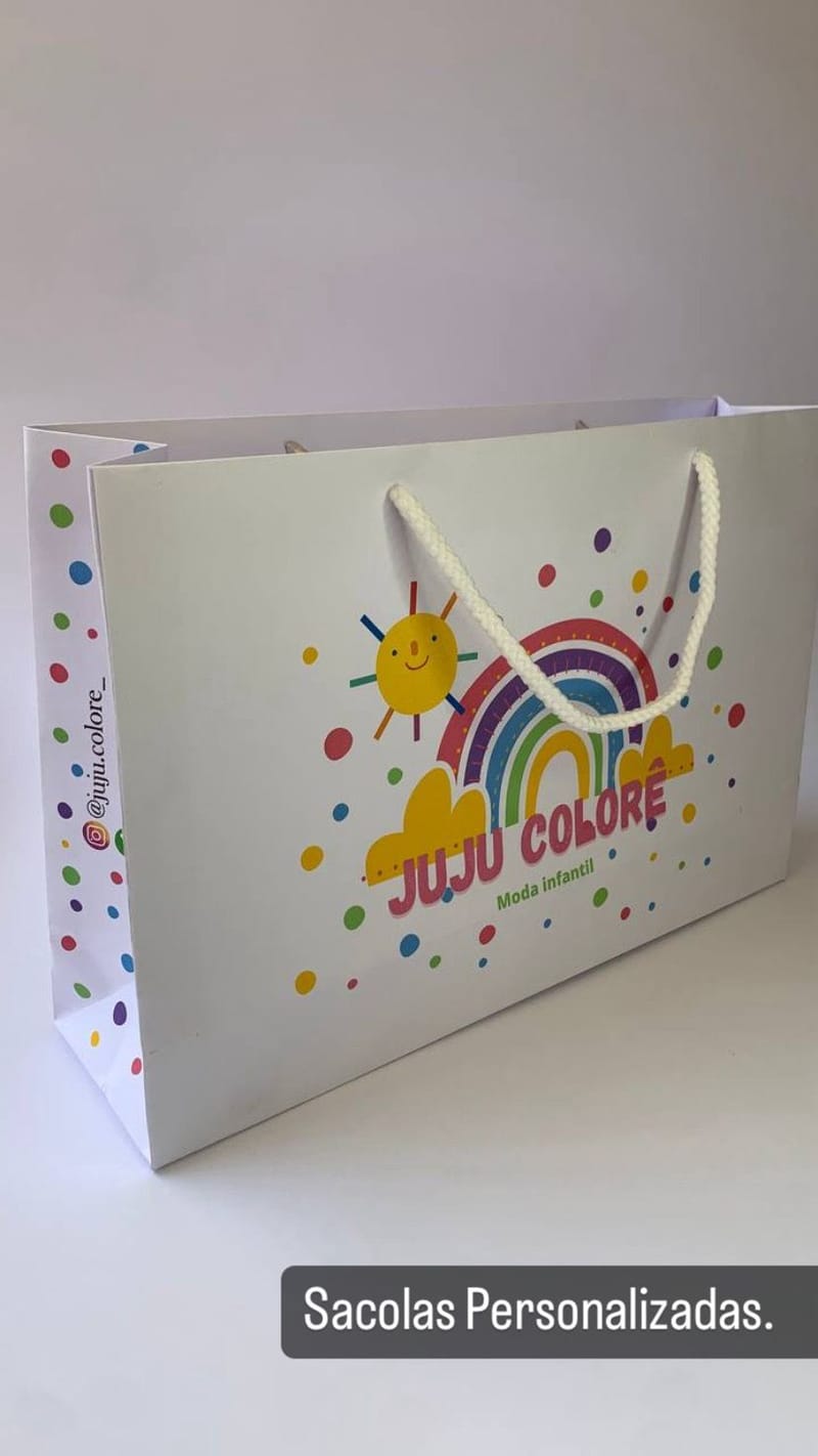 Sacola de Papel - 34x24x11cm - Offset 180G
